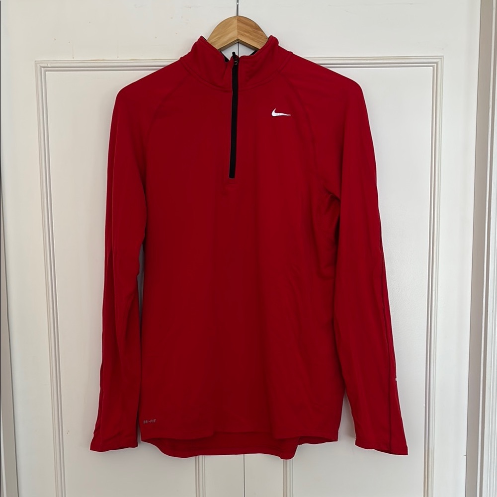 Nike Red Long Sleeve Pullover